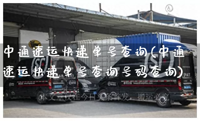 中通速运快递单号查询(中通速运快递单号查询号码查询)_https://www.senxinmaoyi.com_物流查询_第1张