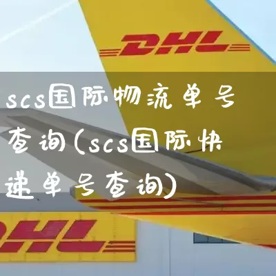 scs国际物流单号查询(scs国际快递单号查询)_https://www.senxinmaoyi.com_邮政编码_第1张