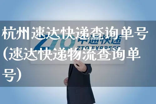 杭州速达快递查询单号(速达快递物流查询单号)_https://www.senxinmaoyi.com_物流单号_第1张