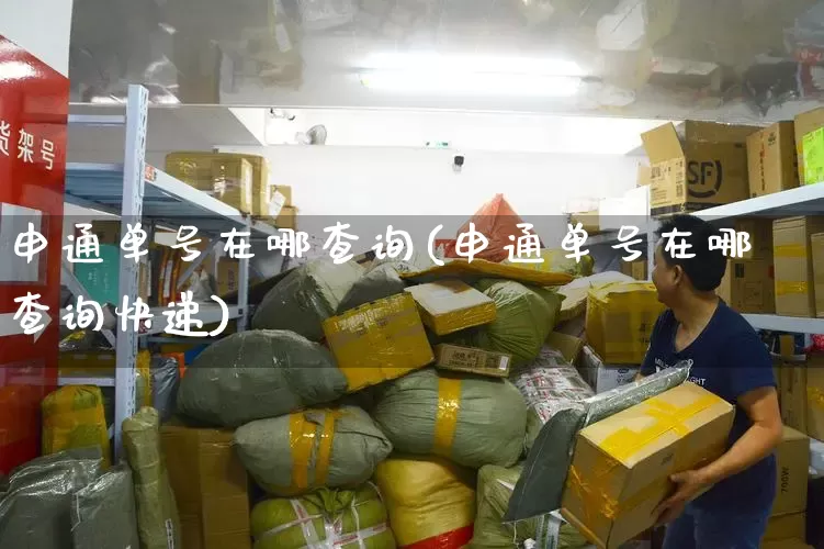 申通单号在哪查询(申通单号在哪查询快递)_https://www.senxinmaoyi.com_物流单号_第1张