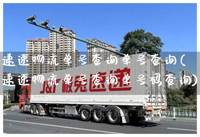递速物流单号查询单号查询(递速物流单号查询单号码查询)_https://www.senxinmaoyi.com_物流查询_第1张