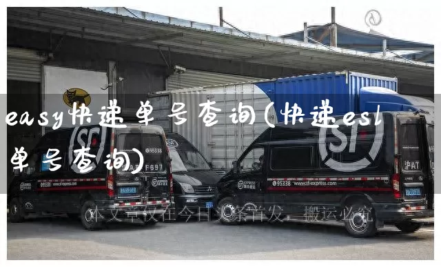 easy快递单号查询(快递esl单号查询)_https://www.senxinmaoyi.com_物流查询_第1张