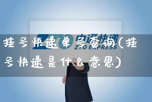 挂号快递单号查询(挂号快递是什么意思)_https://www.senxinmaoyi.com_物流单号_第1张
