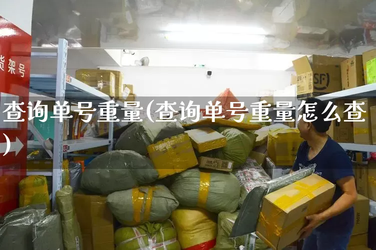 查询单号重量(查询单号重量怎么查)_https://www.senxinmaoyi.com_快递查询_第1张