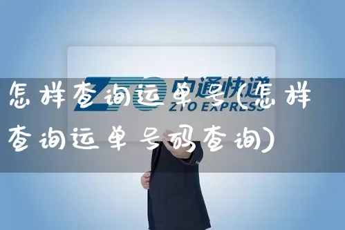 怎样查询运单号(怎样查询运单号码查询)_https://www.senxinmaoyi.com_邮政编码_第1张