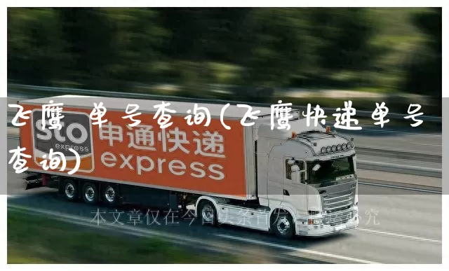 飞鹰 单号查询(飞鹰快递单号查询)_https://www.senxinmaoyi.com_快递查询_第1张