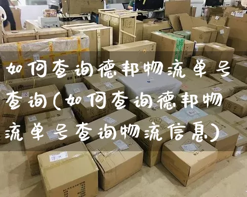 如何查询德邦物流单号查询(如何查询德邦物流单号查询物流信息)_https://www.senxinmaoyi.com_物流单号_第1张