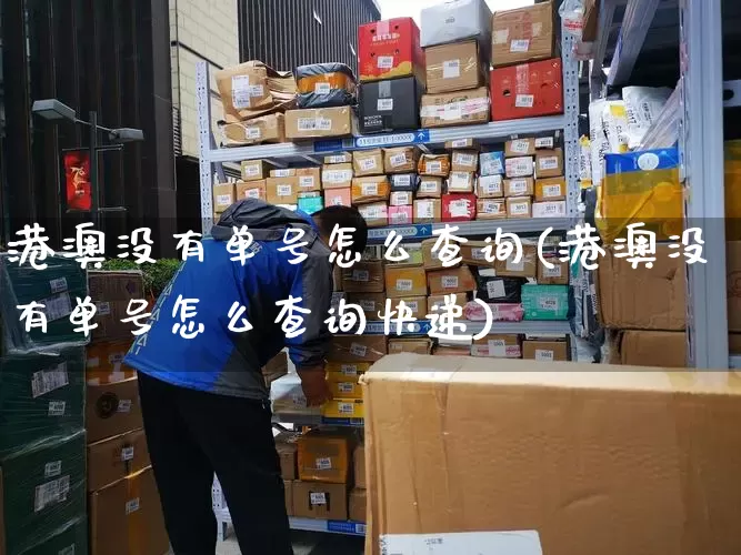 港澳没有单号怎么查询(港澳没有单号怎么查询快递)_https://www.senxinmaoyi.com_物流单号_第1张