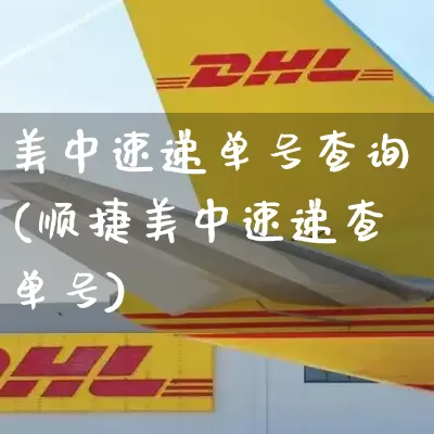 美中速递单号查询(顺捷美中速递查单号)_https://www.senxinmaoyi.com_物流查询_第1张