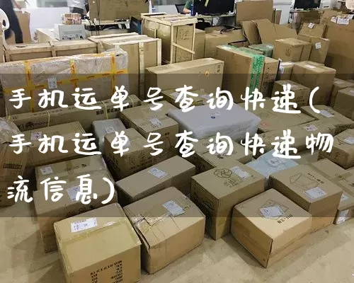 手机运单号查询快递(手机运单号查询快递物流信息)_https://www.senxinmaoyi.com_物流查询_第1张