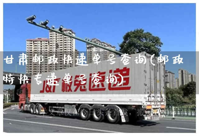 甘肃邮政快递单号查询(邮政特快专递单号查询)_https://www.senxinmaoyi.com_物流单号_第1张