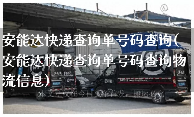 安能达快递查询单号码查询(安能达快递查询单号码查询物流信息)_https://www.senxinmaoyi.com_物流单号_第1张