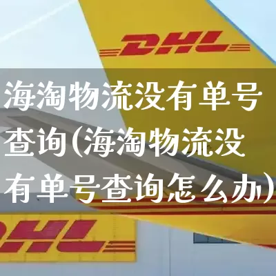 海淘物流没有单号查询(海淘物流没有单号查询怎么办)_https://www.senxinmaoyi.com_物流查询_第1张