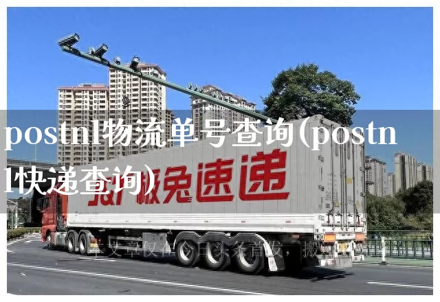 postnl物流单号查询(postnl快递查询)_https://www.senxinmaoyi.com_快递查询_第1张