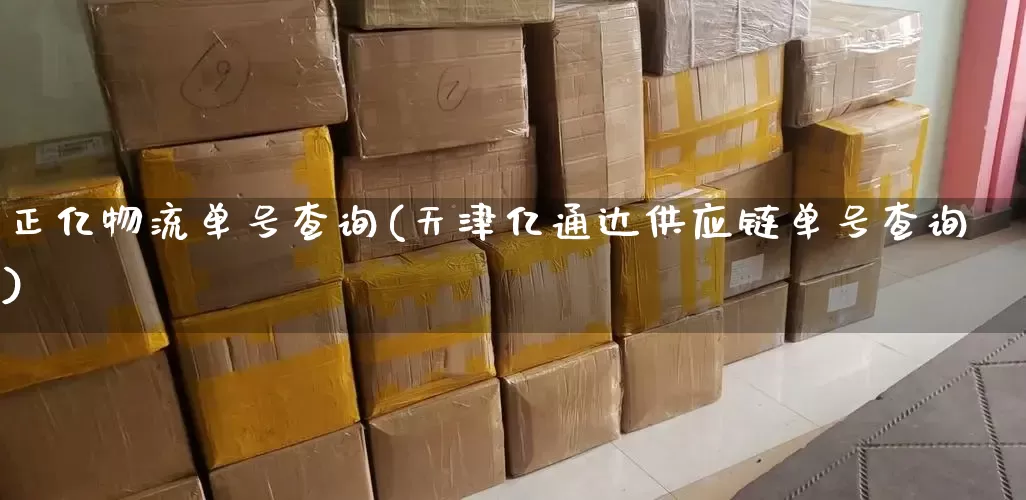 正亿物流单号查询(天津亿通达供应链单号查询)_https://www.senxinmaoyi.com_物流查询_第1张