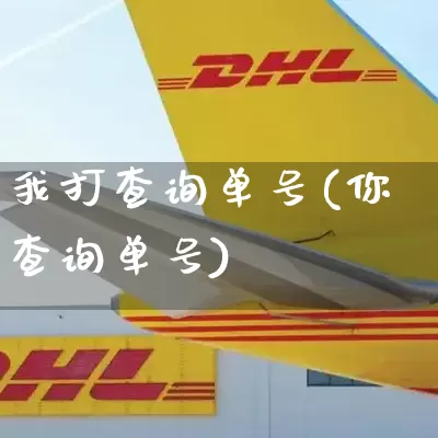 我打查询单号(你查询单号)_https://www.senxinmaoyi.com_快递查询_第1张