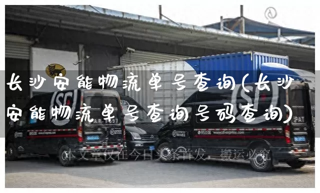 长沙安能物流单号查询(长沙安能物流单号查询号码查询)_https://www.senxinmaoyi.com_物流单号_第1张