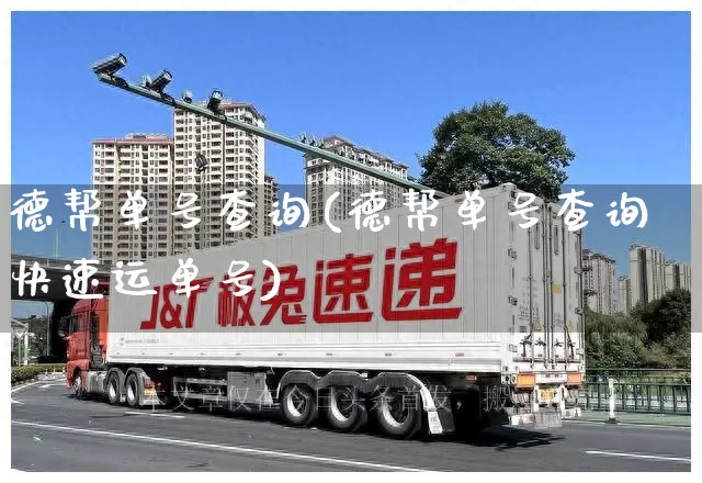 德帮单号查询(德帮单号查询快速运单号)_https://www.senxinmaoyi.com_物流单号_第1张