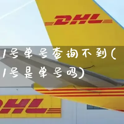 1号单号查询不到(1号是单号吗)_https://www.senxinmaoyi.com_物流单号_第1张