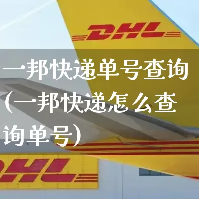 一邦快递单号查询(一邦快递怎么查询单号)_https://www.senxinmaoyi.com_物流单号_第1张