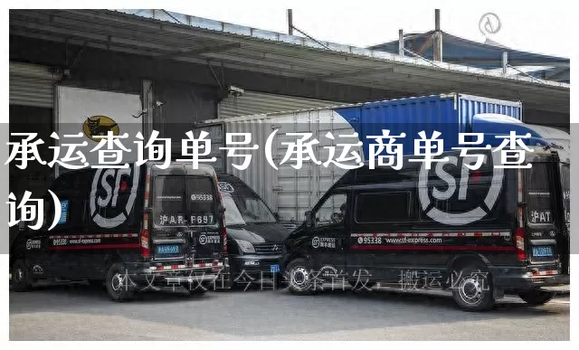 承运查询单号(承运商单号查询)_https://www.senxinmaoyi.com_快递查询_第1张