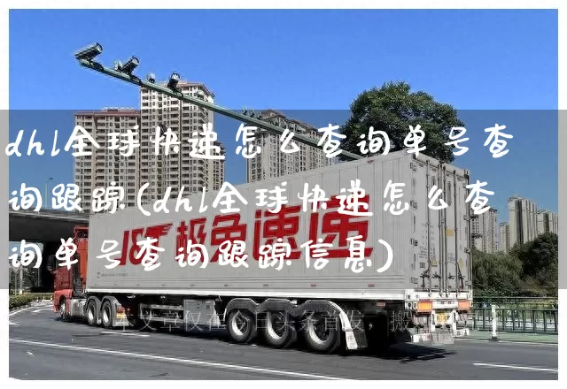 dhl全球快递怎么查询单号查询跟踪(dhl全球快递怎么查询单号查询跟踪信息)_https://www.senxinmaoyi.com_物流单号_第1张