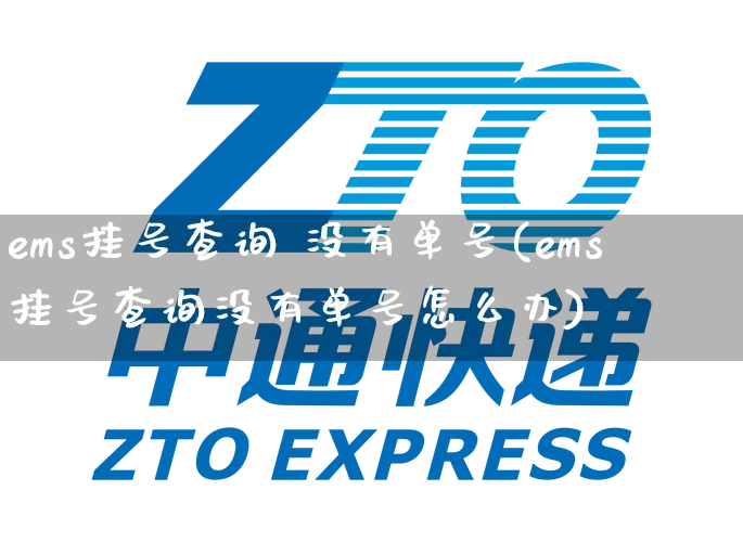 ems挂号查询 没有单号(ems挂号查询没有单号怎么办)_https://www.senxinmaoyi.com_物流单号_第1张