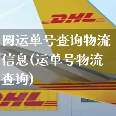 圆运单号查询物流信息(运单号物流查询)_https://www.senxinmaoyi.com_邮政编码_第1张