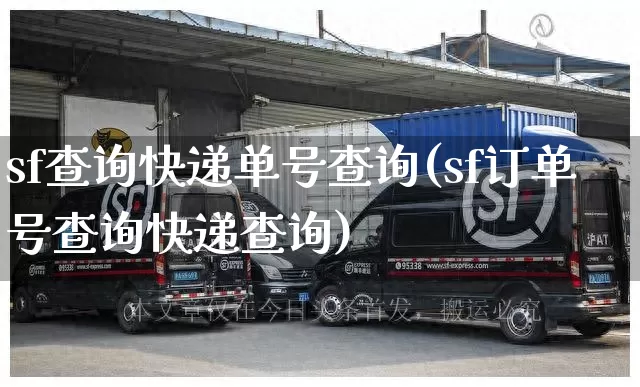 sf查询快递单号查询(sf订单号查询快递查询)_https://www.senxinmaoyi.com_邮政编码_第1张