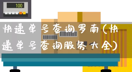 快递单号查询罗南(快递单号查询服务大全)_https://www.senxinmaoyi.com_物流单号_第1张