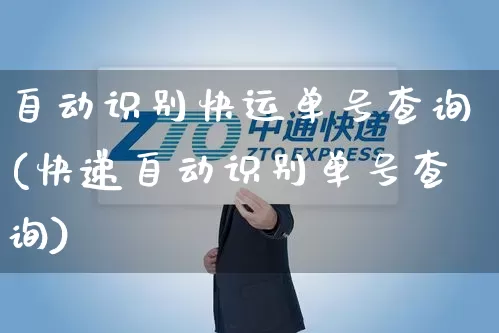 自动识别快运单号查询(快递自动识别单号查询)_https://www.senxinmaoyi.com_物流查询_第1张