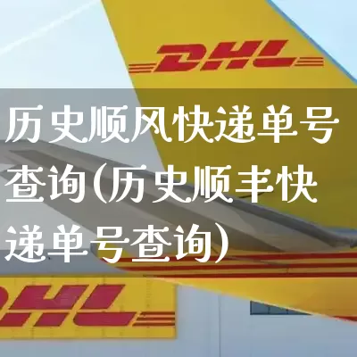 历史顺风快递单号查询(历史顺丰快递单号查询)_https://www.senxinmaoyi.com_物流单号_第1张