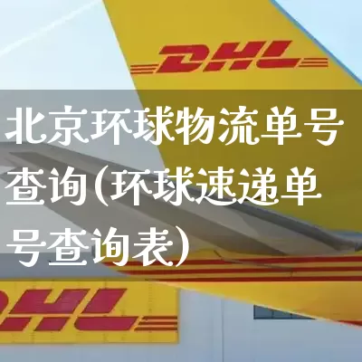 北京环球物流单号查询(环球速递单号查询表)_https://www.senxinmaoyi.com_邮政编码_第1张