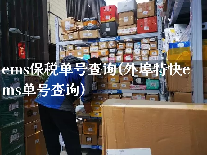 ems保税单号查询(外埠特快ems单号查询)_https://www.senxinmaoyi.com_物流单号_第1张