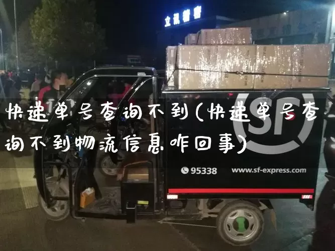 快递单号查询不到(快递单号查询不到物流信息咋回事)_https://www.senxinmaoyi.com_物流查询_第1张