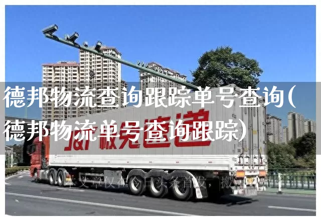 德邦物流查询跟踪单号查询(德邦物流单号查询跟踪)_https://www.senxinmaoyi.com_物流单号_第1张