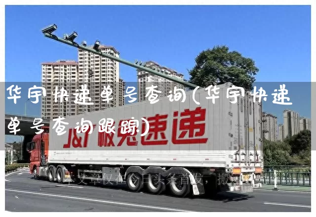 华宇快递单号查询(华宇快递单号查询跟踪)_https://www.senxinmaoyi.com_物流查询_第1张