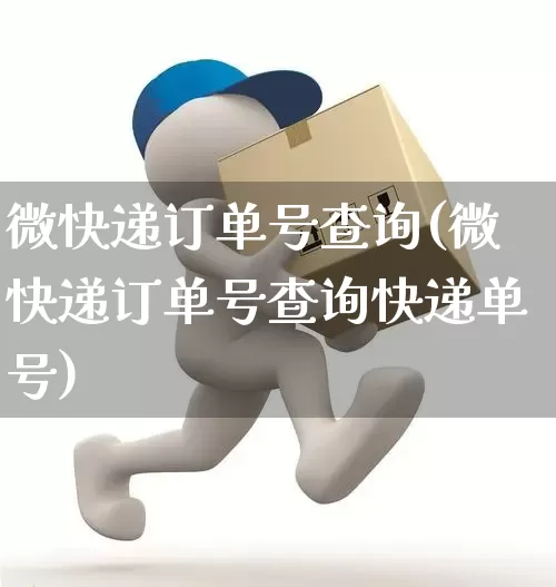 微快递订单号查询(微快递订单号查询快递单号)_https://www.senxinmaoyi.com_物流单号_第1张