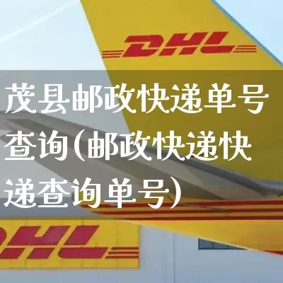 茂县邮政快递单号查询(邮政快递快递查询单号)_https://www.senxinmaoyi.com_物流单号_第1张