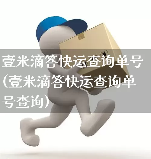 壹米滴答快运查询单号(壹米滴答快运查询单号查询)_https://www.senxinmaoyi.com_快递查询_第1张