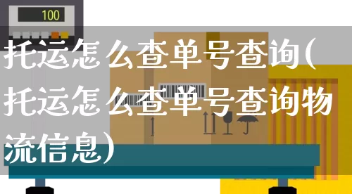 托运怎么查单号查询(托运怎么查单号查询物流信息)_https://www.senxinmaoyi.com_物流单号_第1张