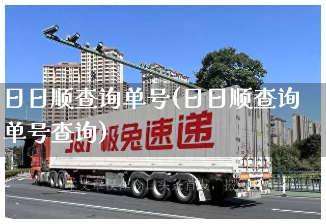 日日顺查询单号(日日顺查询单号查询)_https://www.senxinmaoyi.com_物流单号_第1张