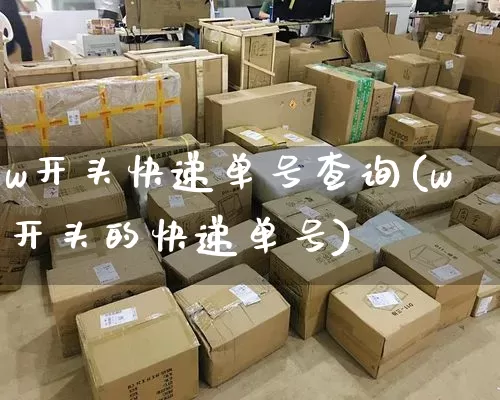 w开头快递单号查询(w开头的快递单号)_https://www.senxinmaoyi.com_物流单号_第1张