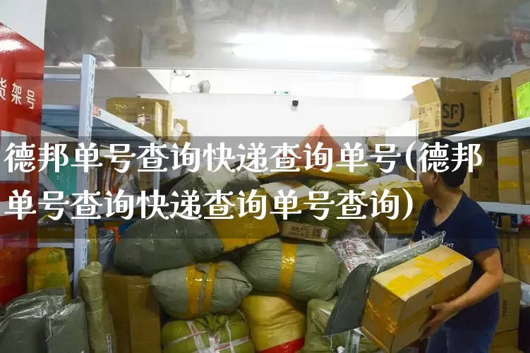 德邦单号查询快递查询单号(德邦单号查询快递查询单号查询)_https://www.senxinmaoyi.com_物流查询_第1张