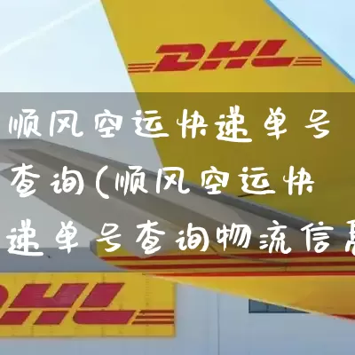 顺风空运快递单号查询(顺风空运快递单号查询物流信息)_https://www.senxinmaoyi.com_邮政编码_第1张