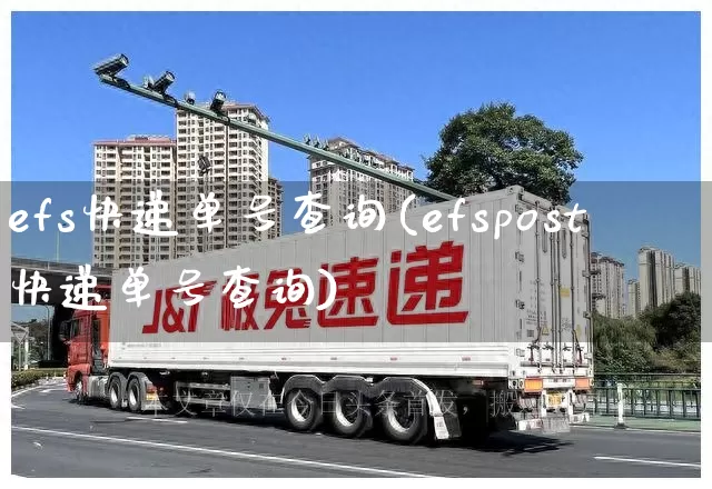 efs快递单号查询(efspost快递单号查询)_https://www.senxinmaoyi.com_快递查询_第1张