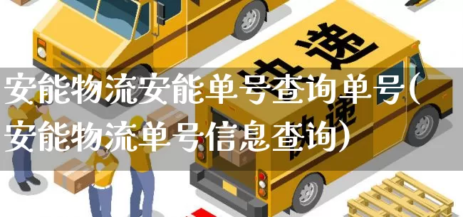 安能物流安能单号查询单号(安能物流单号信息查询)_https://www.senxinmaoyi.com_快递查询_第1张