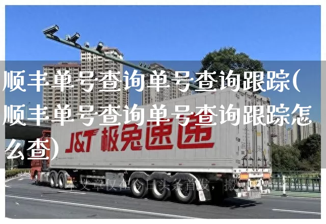 顺丰单号查询单号查询跟踪(顺丰单号查询单号查询跟踪怎么查)_https://www.senxinmaoyi.com_快递查询_第1张