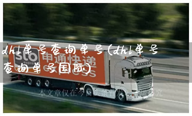 dhl单号查询单号(dhl单号查询单号国际)_https://www.senxinmaoyi.com_快递查询_第1张