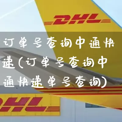 订单号查询中通快递(订单号查询中通快递单号查询)_https://www.senxinmaoyi.com_物流查询_第1张